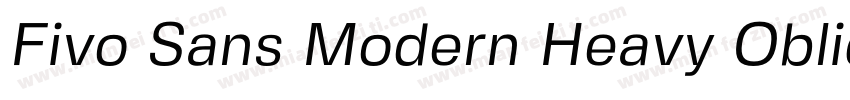 Fivo Sans Modern Heavy Oblique字体转换